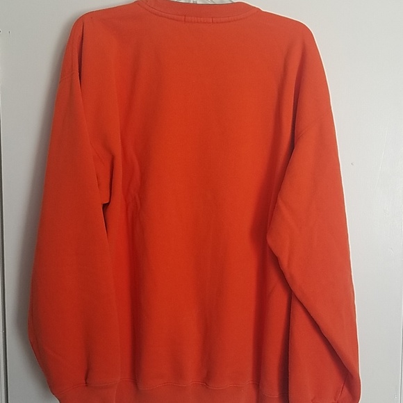 Nautica Orange Heavy Sweatshirt Vintage - Picture 4 of 4